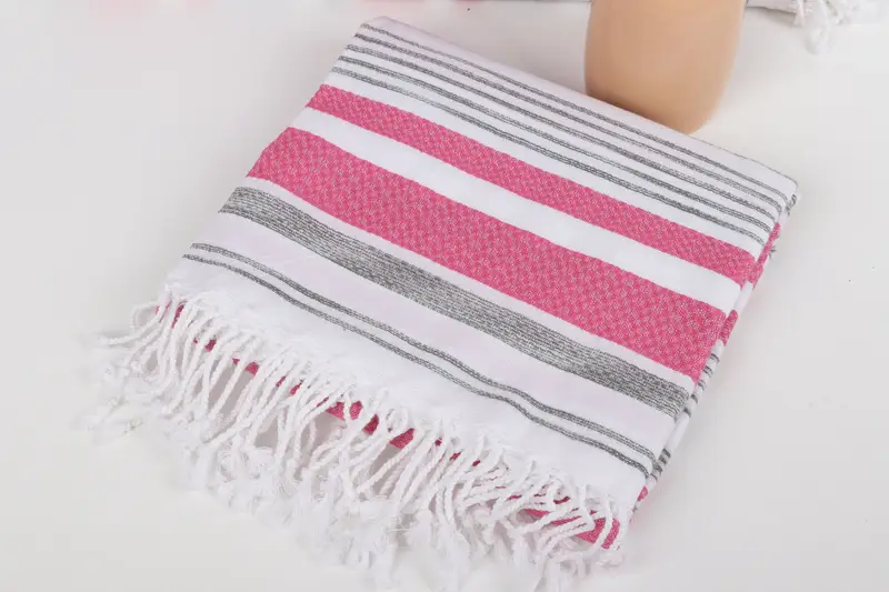 Monogram Turkish Towel, Housewarming Gift, Bridesmaid Towel, Bridesmaid Favors, Wedding Gift, Turkish bath towel for spa, 70x40 Cotton Striped Towel - 5