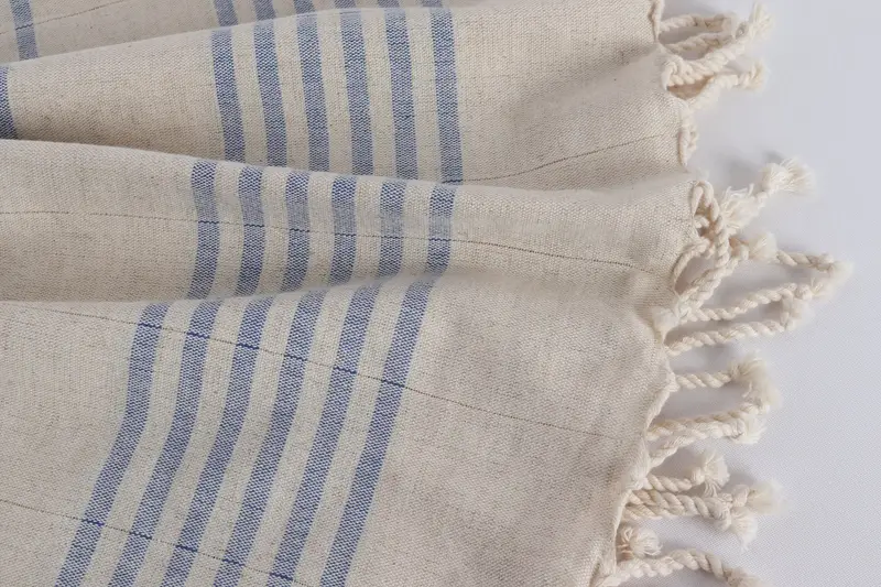 Bridesmaid Gift Towel, Soft towel, Best Beach Towel, 70x40 Linen Striped Towel, Boyfriend Christmas Gift, Thin and lightweight Turkish peshtemal - 8