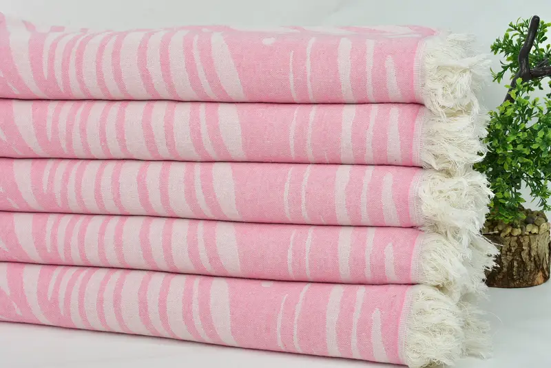 Peshtemal Towel, Home Decor Gifts, Luxury Turkish Bath Towel, 70x40 Cotton Floral Design Towel, Christmas Favors, Thin towel, Large Turkish Towel - 4