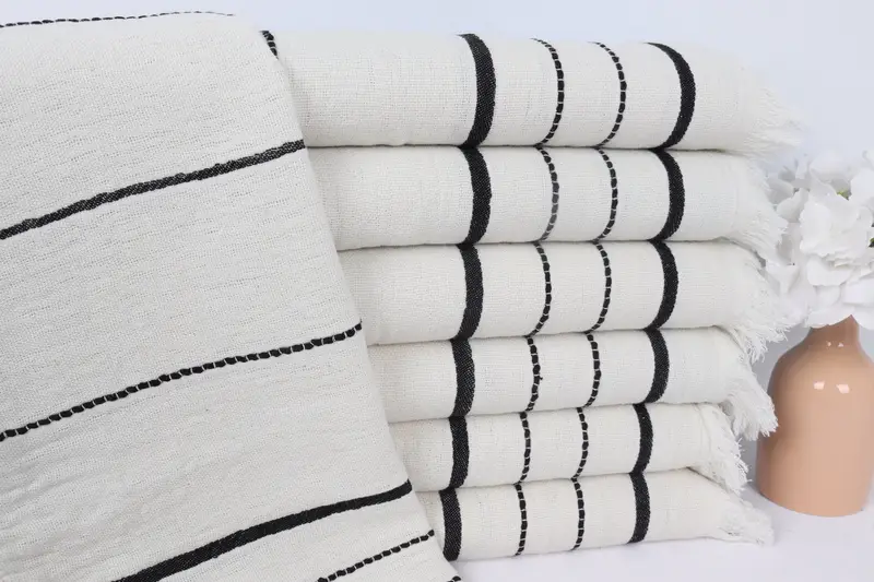 Bachelorette Party Decorations, Turkish Hand Towel, Monogrammed Hand Towel, Guest Towel, 36x18 Cotton Striped Towel, Personalized Gift, Small Towel - 1