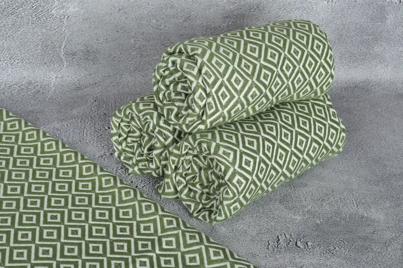 Welcome Wedding Gift, Monogrammed Beach Towel, 70x40 Cotton Diamond Towel, Bachelor Bachelorette Party Favors, Organic Turkish towel, Spa Towel - 8