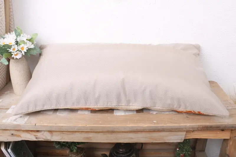Aztek Yastık Kılıfı, Türk Yastığı, Kanepe Yastığı, 12x24 Bej Yastık Kapağı, El Yapımı Yastık Kapağı, Yastık Kılıfı, Hediye Yastığı - 7
