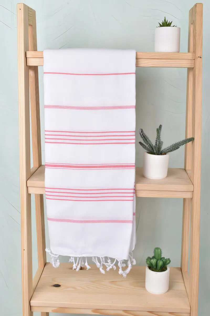 Gift For Him, Personalized Wedding Gift For Couple, Handwoven Turkish bath towel, Luxury towel, 70x40 Cotton Striped Towel, Bachelorette Gifts - 8