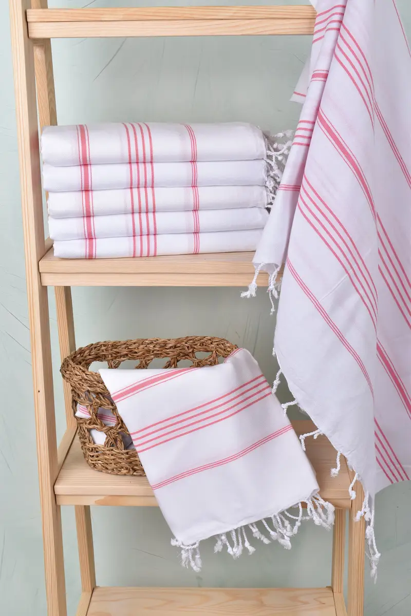 Gift For Him, Personalized Wedding Gift For Couple, Handwoven Turkish bath towel, Luxury towel, 70x40 Cotton Striped Towel, Bachelorette Gifts - 3