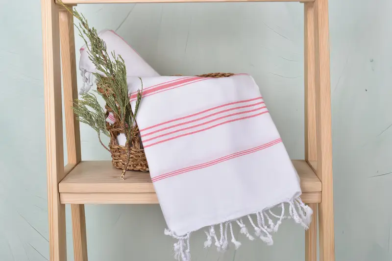 Gift For Him, Personalized Wedding Gift For Couple, Handwoven Turkish bath towel, Luxury towel, 70x40 Cotton Striped Towel, Bachelorette Gifts - 4