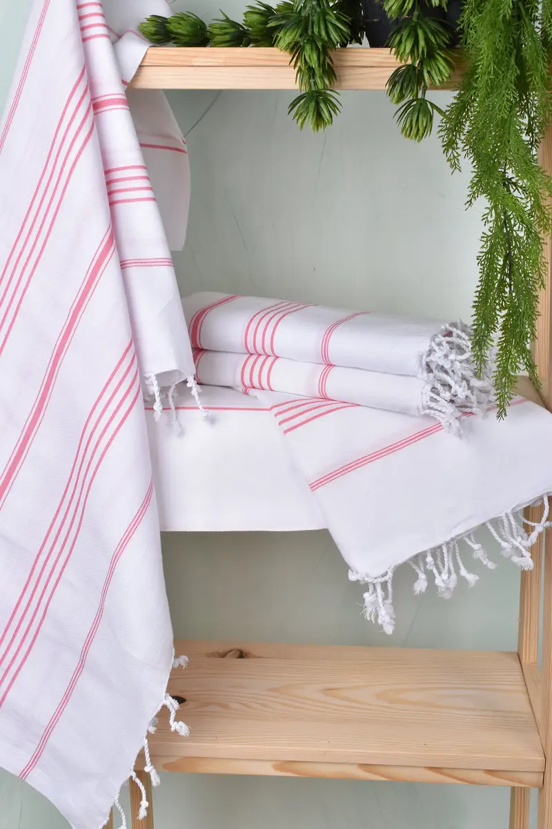 Gift For Him, Personalized Wedding Gift For Couple, Handwoven Turkish bath towel, Luxury towel, 70x40 Cotton Striped Towel, Bachelorette Gifts - 6
