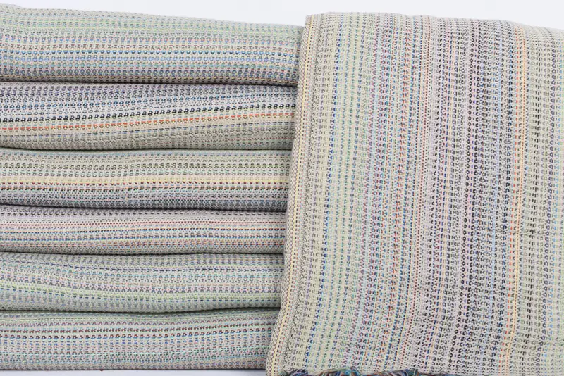 Decorative Blanket, 100x80 Cotton Waffle Towel, Housewarming Gift, Organic Throw, Bachelor Party Gifts, Throw Blanket Couch, Wedding Hand Made Gift - 2