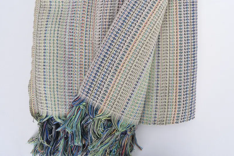 Decorative Blanket, 100x80 Cotton Waffle Towel, Housewarming Gift, Organic Throw, Bachelor Party Gifts, Throw Blanket Couch, Wedding Hand Made Gift - 8