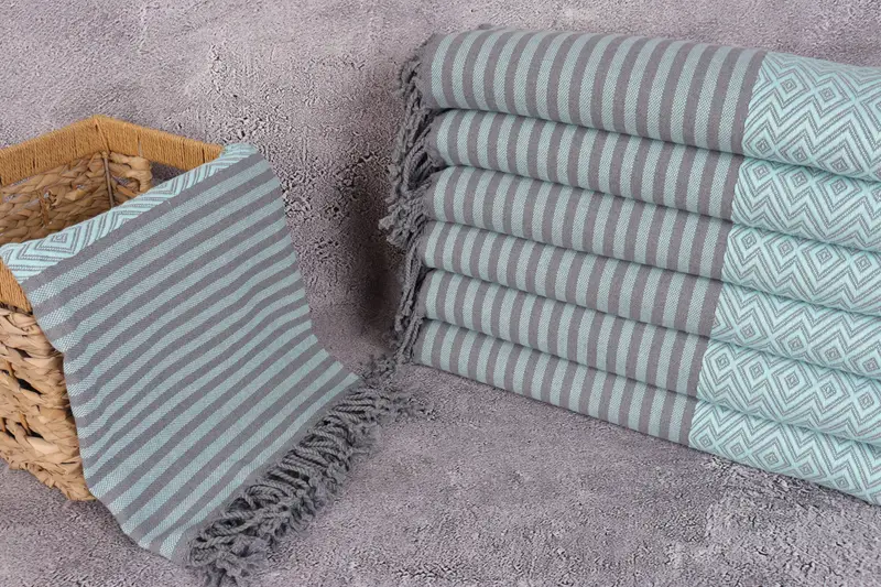 Bachelorette Party Gift, Scarf Towel, 70x40 Cotton Diamond Towel, Beach towel, Anniversary Gift For Her, Monogram Towels, Peshtemal Towel, Gym Towel - 3