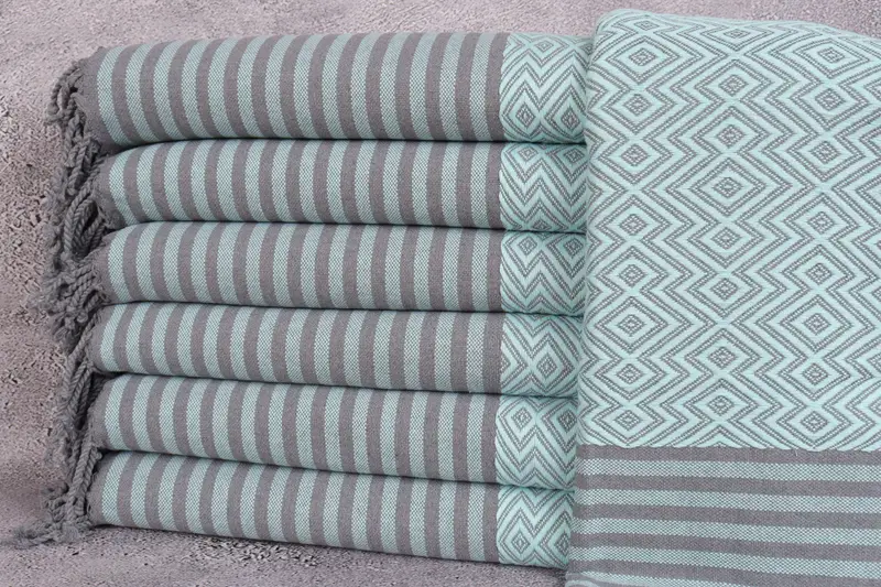 Bachelorette Party Gift, Scarf Towel, 70x40 Cotton Diamond Towel, Beach towel, Anniversary Gift For Her, Monogram Towels, Peshtemal Towel, Gym Towel - 1