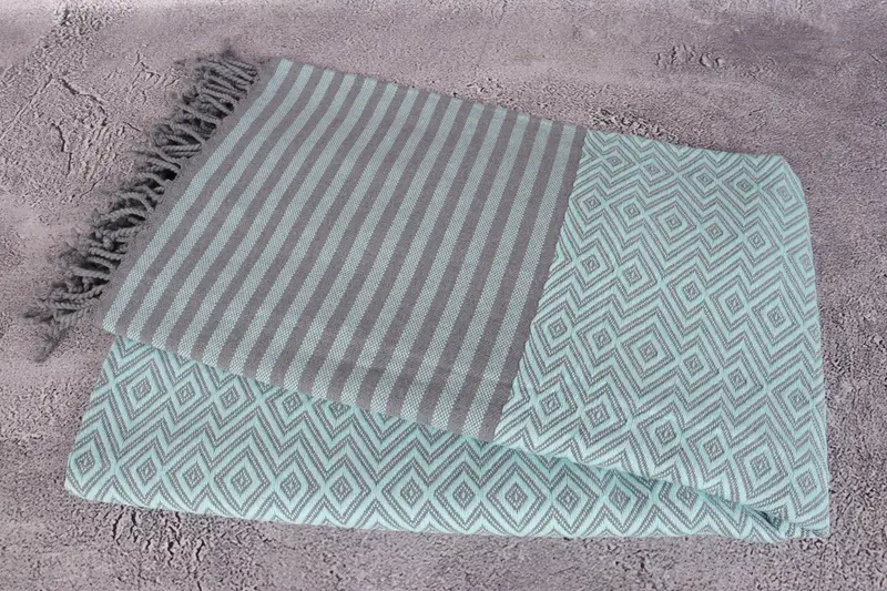 Bachelorette Party Gift, Scarf Towel, 70x40 Cotton Diamond Towel, Beach towel, Anniversary Gift For Her, Monogram Towels, Peshtemal Towel, Gym Towel - 6