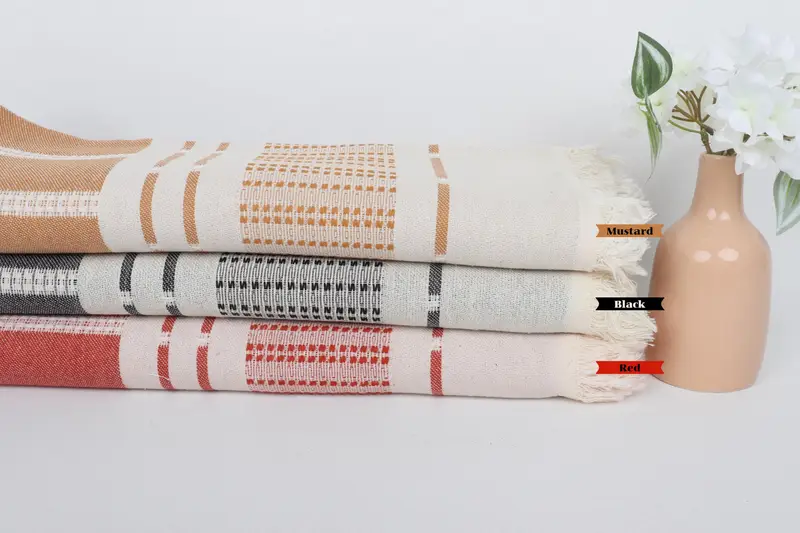 Gift Towel, Custom Wedding Gifts, 68x36 Cotton Striped Towel, Spa Gift Towel, Luxury Turkish Bath Towel, Bridesmaid Gift Towel, Turkish Towel USA - 1