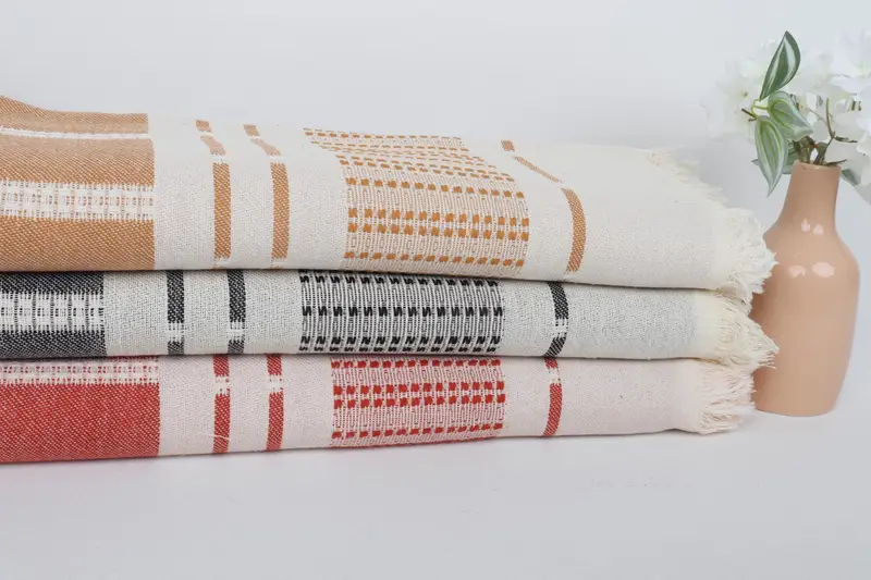 Gift Towel, Custom Wedding Gifts, 68x36 Cotton Striped Towel, Spa Gift Towel, Luxury Turkish Bath Towel, Bridesmaid Gift Towel, Turkish Towel USA - 2