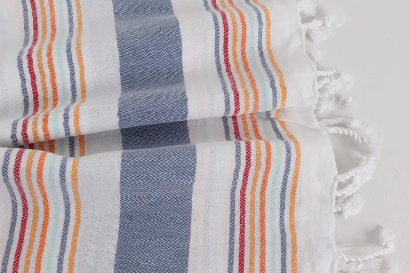 Wedding Anniversary Gift, Wedding Gifts Towel, Spa Towel, Lightweight Turkish towel, Peshtemal Towel, Home Decor Towel, 76x38 Cotton Striped Towel - 8