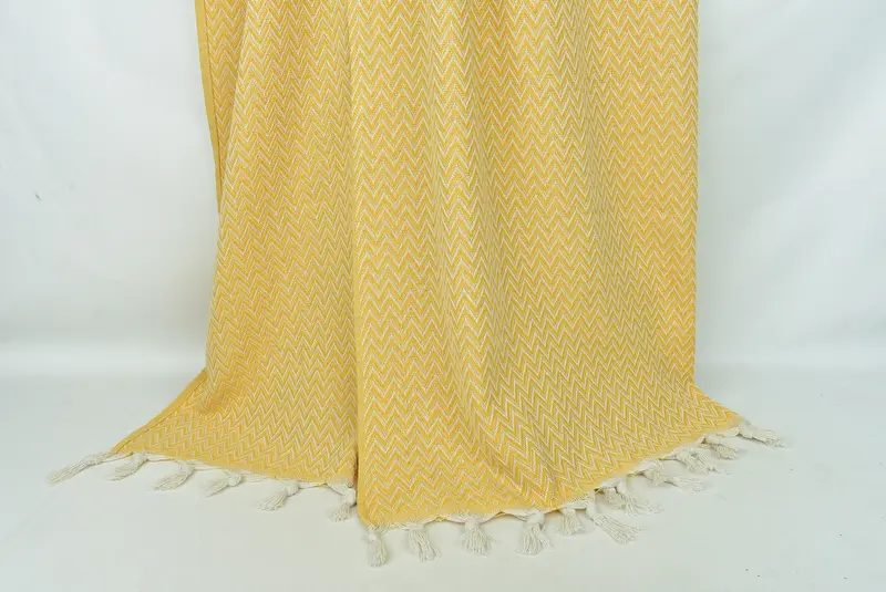 Bachelorette Party Items, Tablecloth, Family Gift Basket, Personalized Blanket, Bedspread, 76x64 Cotton Zig zag Towel, Wedding Day Gift For Bride - 8