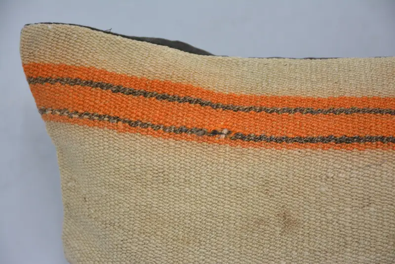 Art Deco Cushion, Pillow for Sofa, Kilim Cushion Sham, Pet Cushion, Pillow, Pillow for Couch, 12x24 Beige Cushion, Patio Pillow Sham - 2