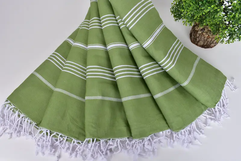 70x40 Cotton Striped Towel, Guest Towel, Girls Weekend Getaways Ideas, Gift For Him, Travel towel, Hammam towel, Friends Beach Towel, Grandma Gift - 4