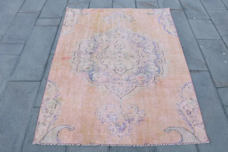 Alfombra de lunares rosa y azul, 12 x 17 m