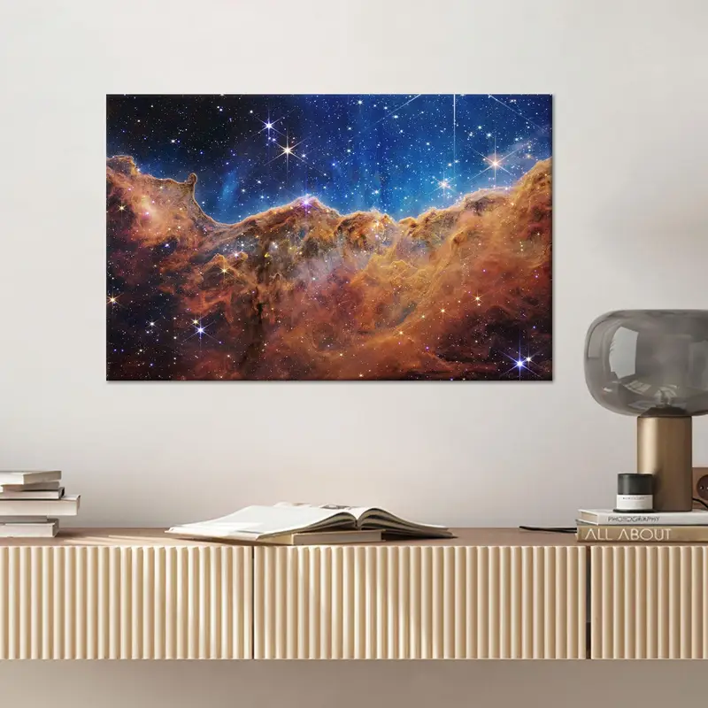 Stellar Canvas: NASA の Cosmic Cliffs 宇宙風景プリント