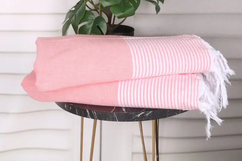 Embroidered Turkish Towel, Fouta towel, Bachelor Party Favors, Beach Towel Bulk, 80x36 Cotton Striped Towel, Turkish towel, Towel With Name - 3