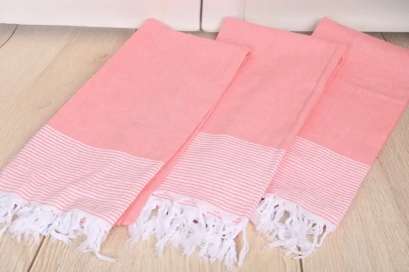 Embroidered Turkish Towel, Fouta towel, Bachelor Party Favors, Beach Towel Bulk, 80x36 Cotton Striped Towel, Turkish towel, Towel With Name - 6