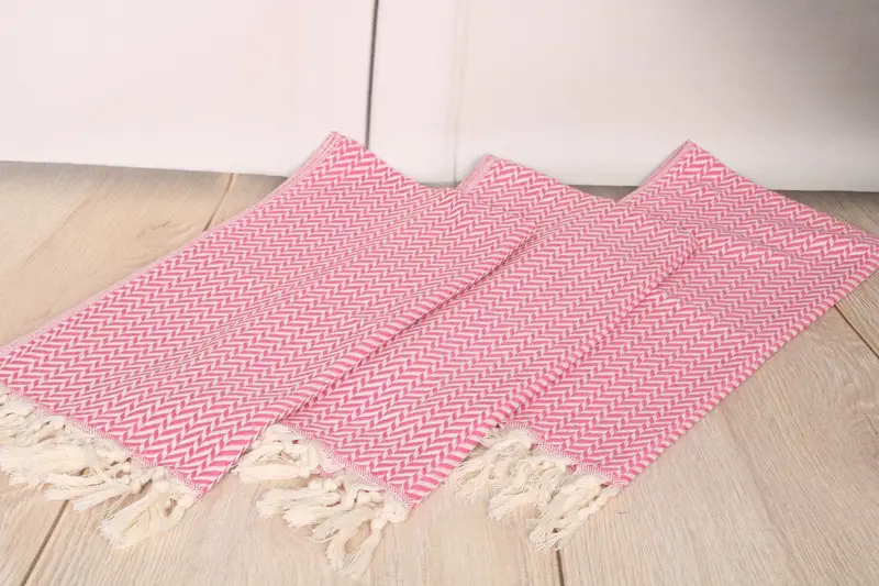 Toallas de baño, toalla navideña, toalla de mano personalizada, toalla de chevron de algodón 36x18, toalla de cocina monograma, regalo para compañeros de trabajo, favores de despedida de soltera - 6