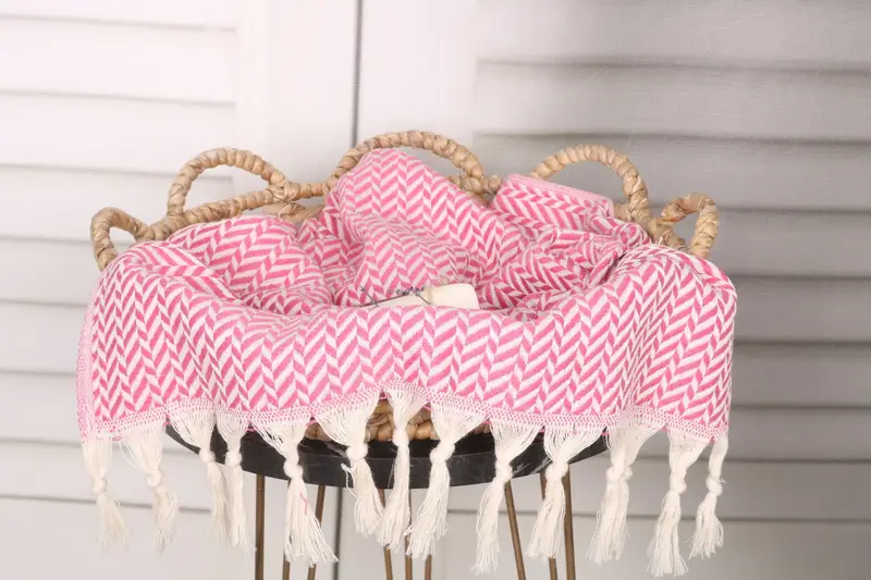 Toallas de baño, toalla navideña, toalla de mano personalizada, toalla de chevron de algodón 36x18, toalla de cocina monograma, regalo para compañeros de trabajo, favores de despedida de soltera - 2