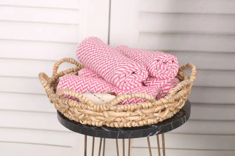 Toallas de baño, toalla navideña, toalla de mano personalizada, toalla de chevron de algodón 36x18, toalla de cocina monograma, regalo para compañeros de trabajo, favores de despedida de soltera - 4