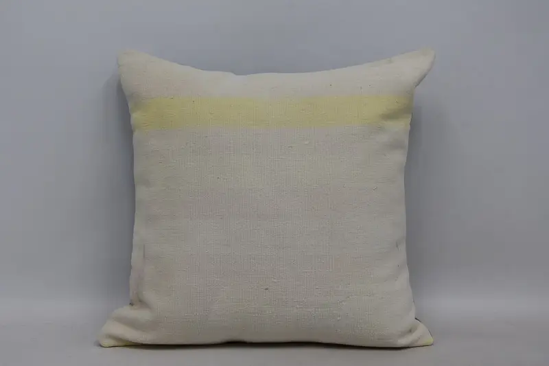 Pillow for Sofa, Gift Pillow, Decorative Cushion, Pillow Cover, Throw Kilim Pillow, Outdoor Bolster Pillow Sham, 22x22 Beige Cushion Case - 1