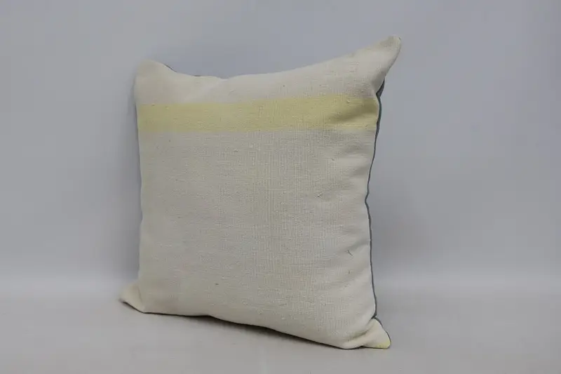Pillow for Sofa, Gift Pillow, Decorative Cushion, Pillow Cover, Throw Kilim Pillow, Outdoor Bolster Pillow Sham, 22x22 Beige Cushion Case - 4