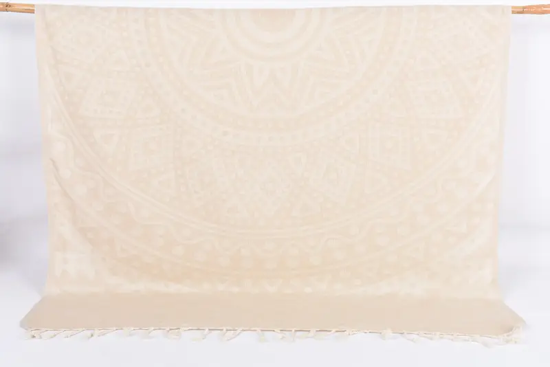 Bridal Shower Gift Organic Cotton Beach Towel, 70x40 Inches