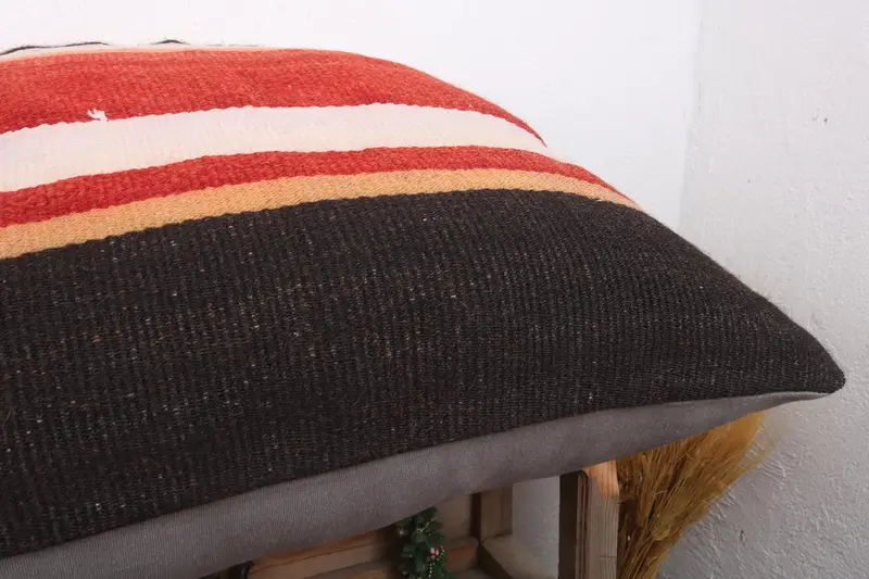 Vintage Pillow, Home Decor Pillow, Pillow, Pillow for Couch, Vintage Kilim Pillow Cushion Cover, 28x28 Orange Cushion Case, Tribal Cushion Case - 6