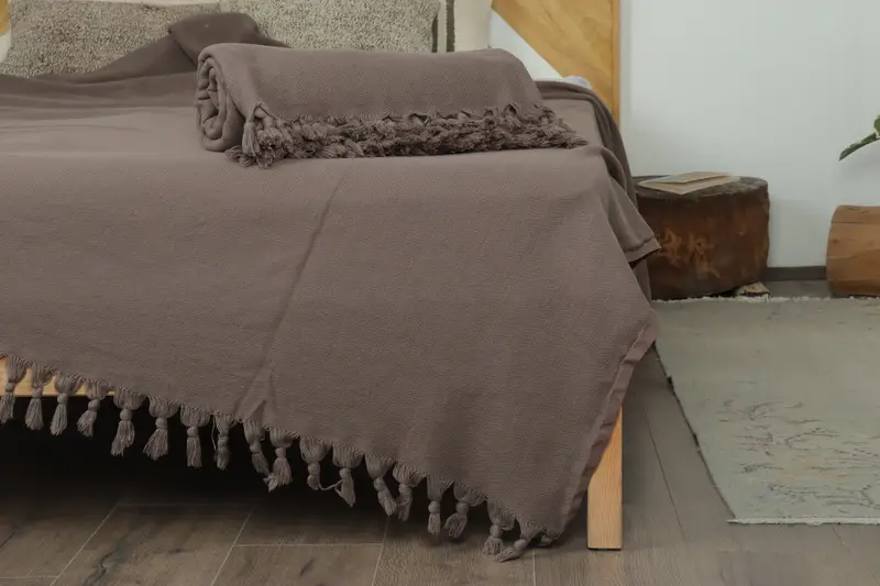 Tablecloth, Halloween Blanket, Bachelorette Gifts, Boho Throw Blankets, 88x70 Cotton Stonewashed Chevron Towel, Bachelorette Party Decorations - 7