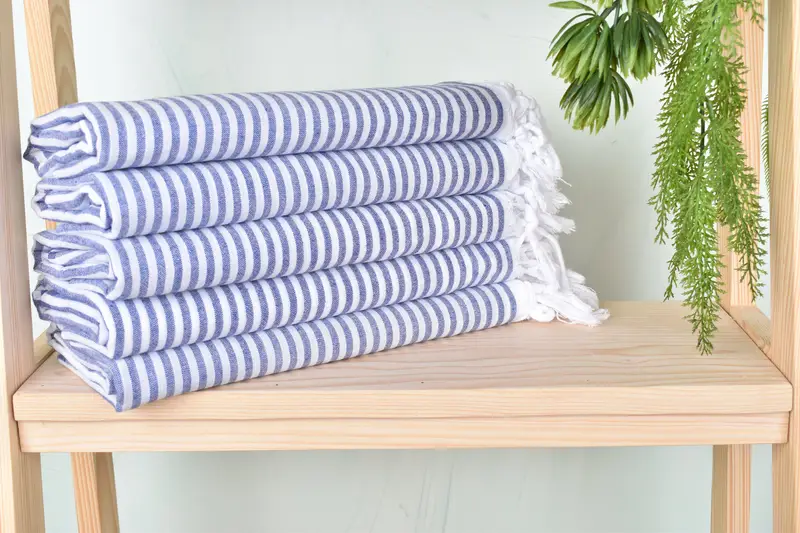 Baby Boy Gift, Bachelor Bachelorette Party Favors, Bridesmaid Gift Towel, Bachelorette Party Gifts, 68x36 Cotton Striped Towel, Custom Turkish Towel - 2