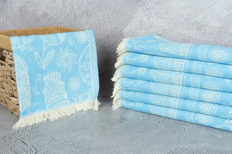 Bachelorette Party Gifts, 28x20 Cotton Italian Symbols Design Towel, Monogram Kitchen Towel, Xmas Gifts, Personalized Dish Towel, Kitchen Towel - 4