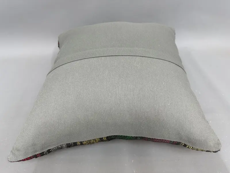 Pillow Sham, Kilim Cushion Sham, 20x20 Red Cushion, Turkish Rugs Pillow Cover, Turkish Kilim Pillow, Throw Kilim Pillow, Farmhouse Cushion Cover - 7