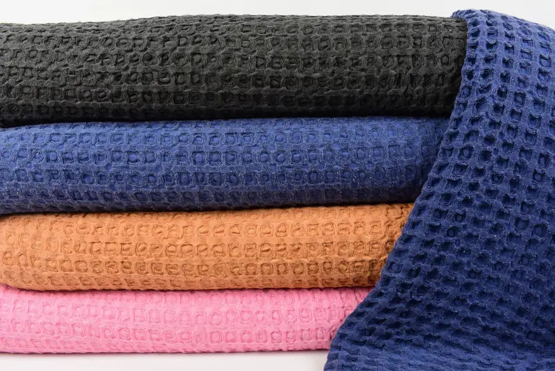 104x80 Cotton Waffle Towel, Aesthetic Blanket, Personalized Gifts, Custom Shower Curtain, Shower Curtain, Throw Blanket, Boyfriend Gift, Bedspread - 2