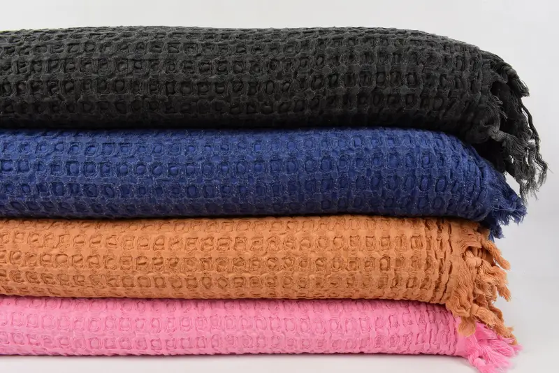 104x80 Cotton Waffle Towel, Aesthetic Blanket, Personalized Gifts, Custom Shower Curtain, Shower Curtain, Throw Blanket, Boyfriend Gift, Bedspread - 3