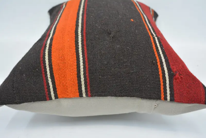 Pillow Sham, Tapestry Pillow Cover, 16x24 Brown Pillow, Turkish Kilim Pillow, Home Decor Pillow, Decorative Pillow Case, Kilim Pillow Cover - 5
