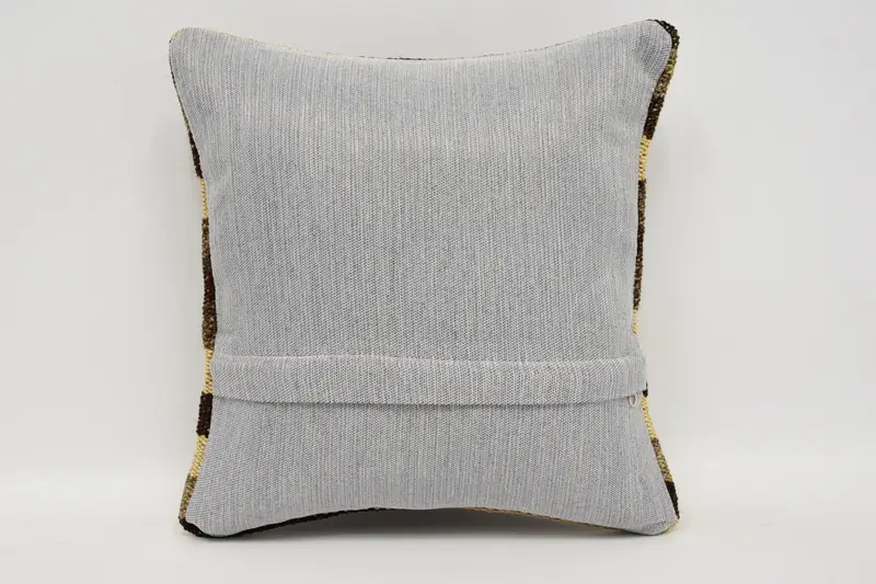 Antique Pillows, Pillow for Couch, Retro Cushion Case, Pillow Sham, 12x12 Brown Pillow Sham, Kilim Pillow Cover, Boho Chic Pillow Case - 6