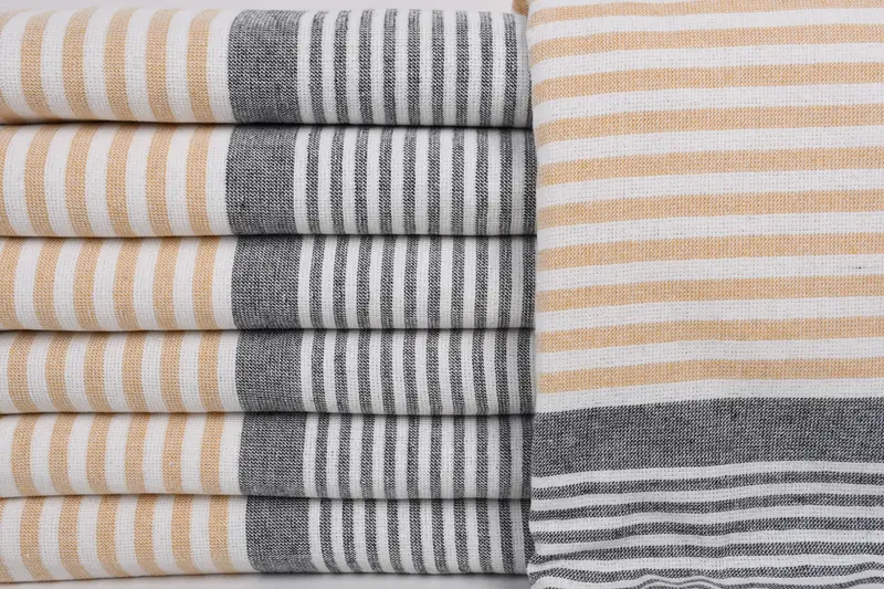 68x40 Cotton Striped Terry Towel, Yoga Towel, Handmade Turkish hammam towel, Bath towel, Valentines Gift, Best Friend Gift, Turkish Towel Beach - 1