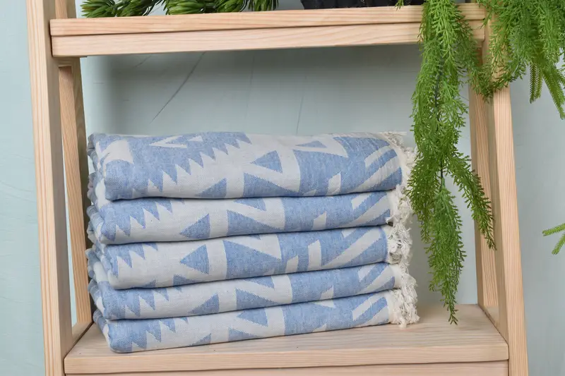 Engagement Gift, Custom Gift, Turkish hand towel, Organic cotton peshtemal for spa and beach, 76x40 Cotton Geometric Towel, Monogrammed Beach Towel - 3