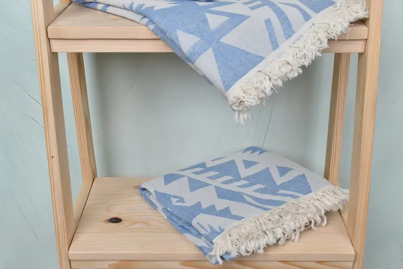 Engagement Gift, Custom Gift, Turkish hand towel, Organic cotton peshtemal for spa and beach, 76x40 Cotton Geometric Towel, Monogrammed Beach Towel - 6
