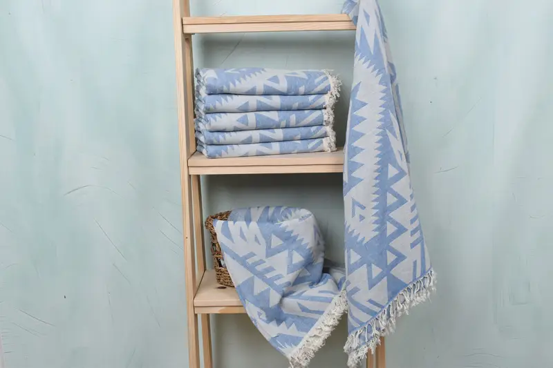Engagement Gift, Custom Gift, Turkish hand towel, Organic cotton peshtemal for spa and beach, 76x40 Cotton Geometric Towel, Monogrammed Beach Towel - 4