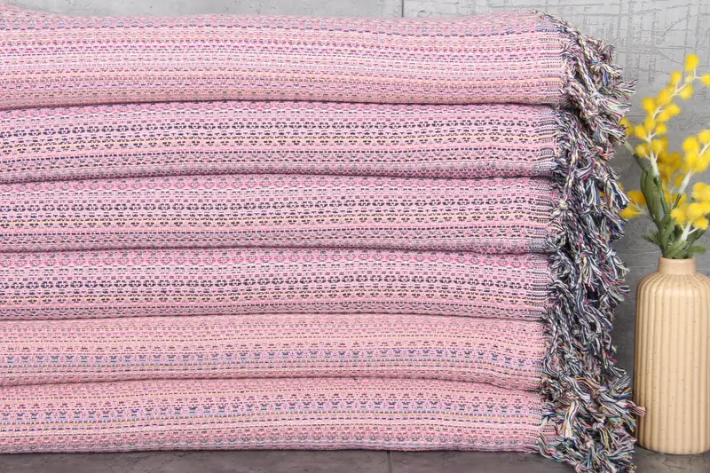 Personalized Pink Towel Turkish Organic Cotton, 40x71 Inches