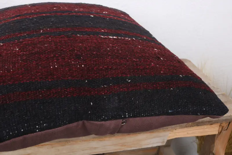16x16 Red Pillow Sham, Turkish Kilim Pillow, Antique Pillows, Pillow Sham, Outdoor Throw Pillow Case, Kilim Pillow, Traditional Pillow Sham - 6