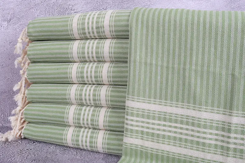Personalized Hand Towel, Monogram Towels, Kitchen Towel, Monogrammed Hand Towel, 40x18 Cotton Striped Towel, Bridesmaid Gift Towel, Summer Towel - 1