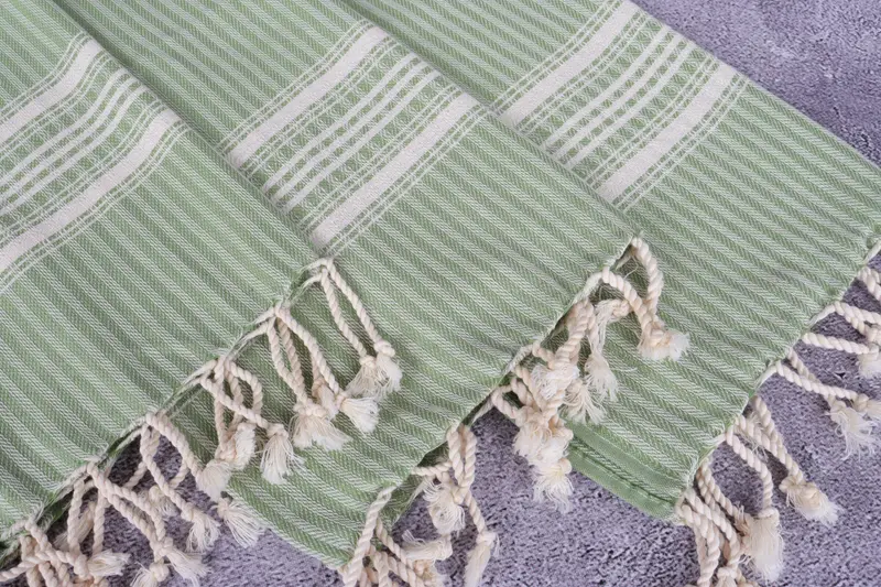 Personalized Hand Towel, Monogram Towels, Kitchen Towel, Monogrammed Hand Towel, 40x18 Cotton Striped Towel, Bridesmaid Gift Towel, Summer Towel - 5