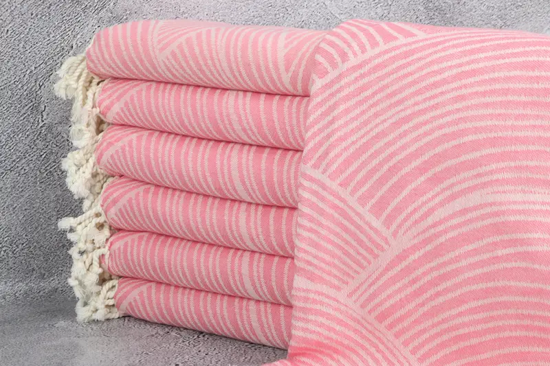Housewarming Gift, Custom Gifts, Personalized Turkish Towel, Monogrammed Beach Towel, Turkish Bath Towel Set, 68x40 Cotton Striped Design Towel - 2