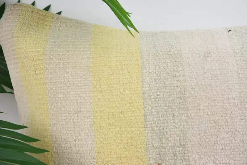 Accent Pillow Case, Kilim Pillow Cover, Pillow for Sofa, Pillow Sham, Home Decor Pillow, 16x48 Beige Cushion, Decorative Bolster Pillow Case - 2